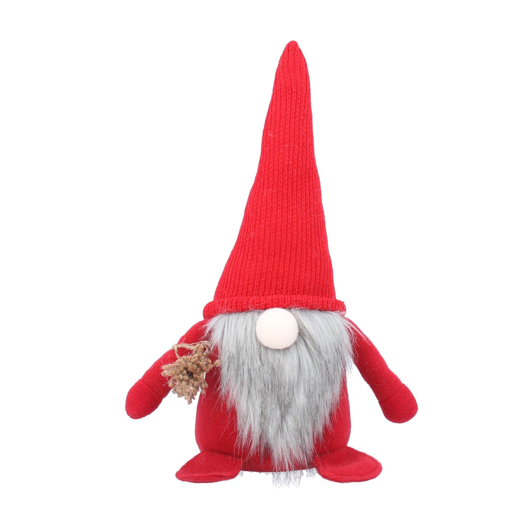 Red & Grey Plush Santa - Medium