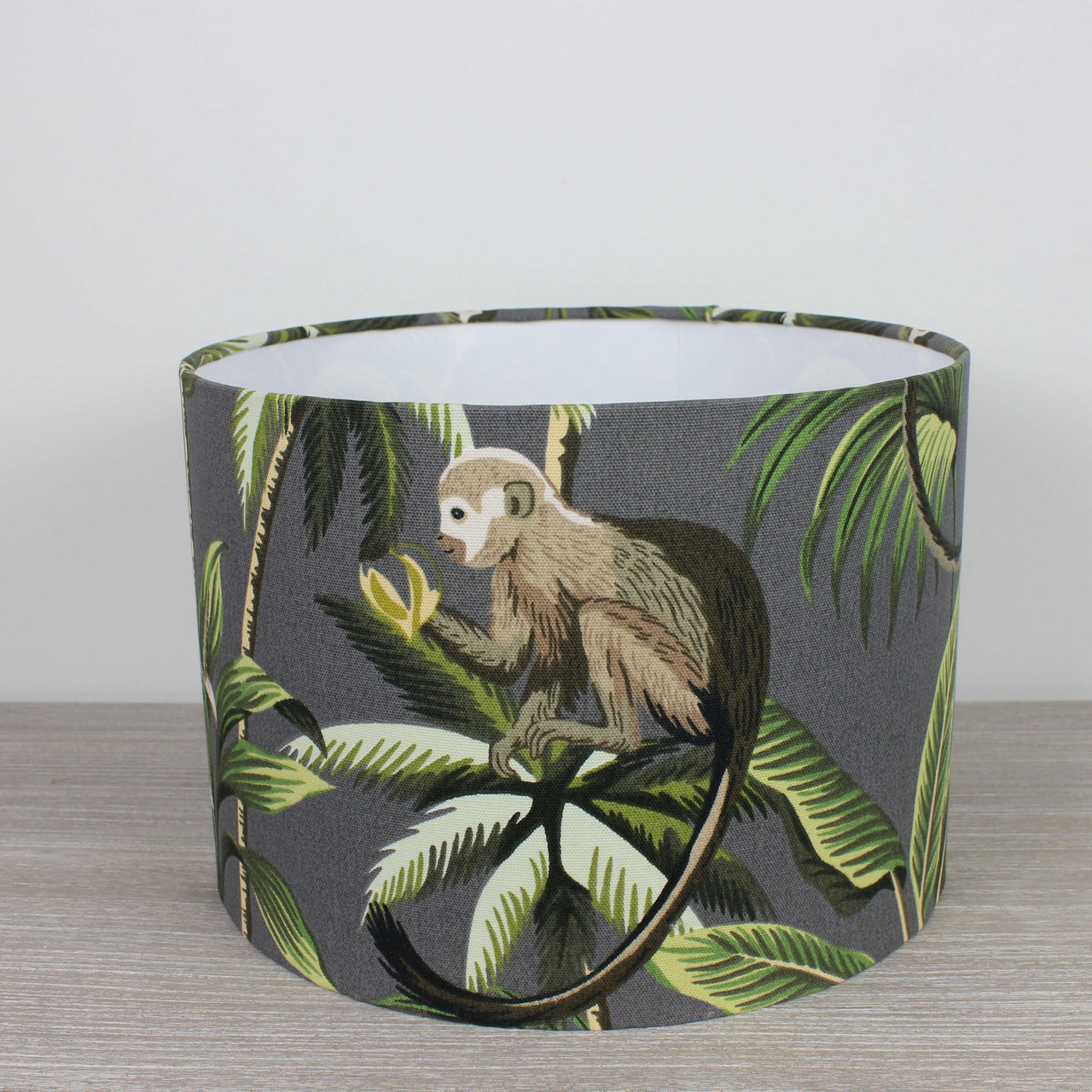 Monkey Grey Drum Lampshade