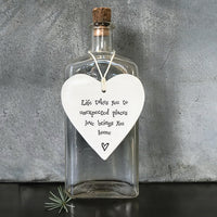 Thumbnail for East Of India Life Takes You To Unexpected Places Porcelain Heart
