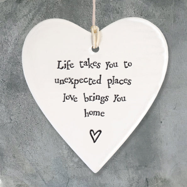 East Of India Life Takes You To Unexpected Places Porcelain Heart