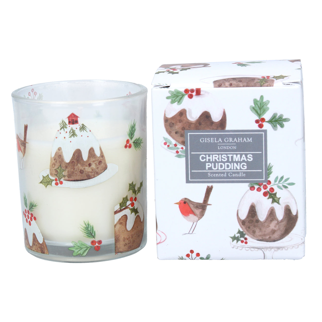 Christmas Pudding Boxed Scented Candle - Small