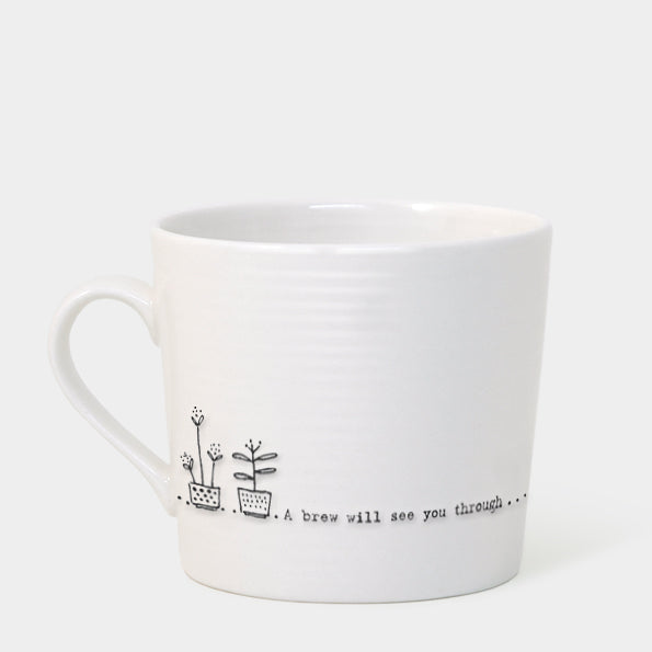East of India Wobbly Mug A Brew Will See You Through