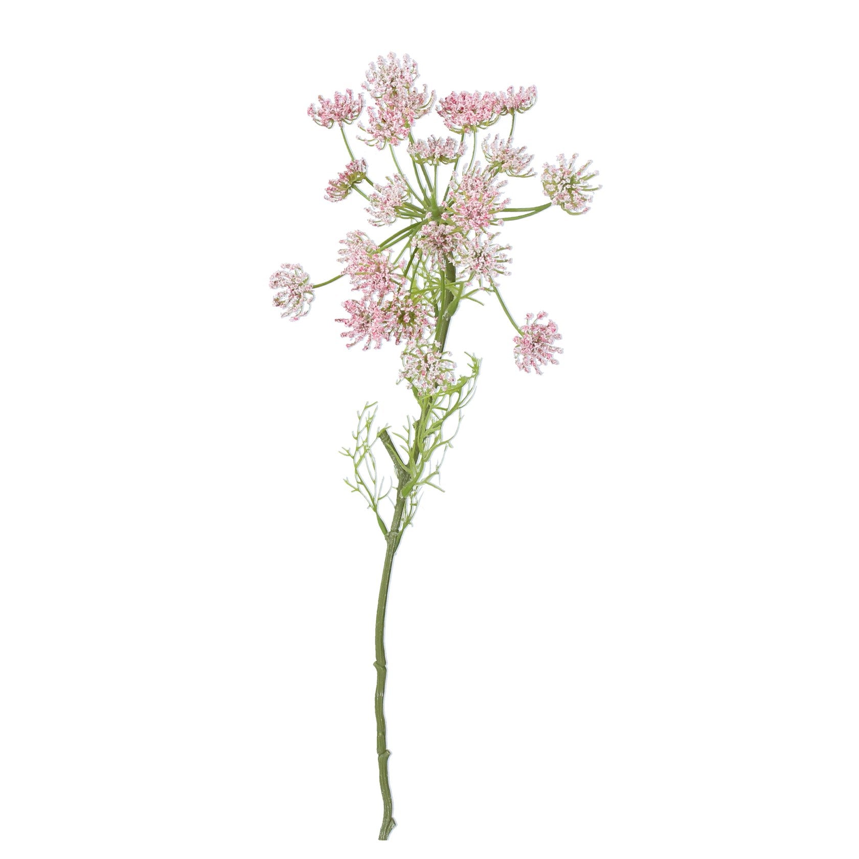 Faux Pink Queen Annes Lace Stem