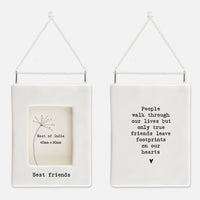 Thumbnail for East of India Mini Hanging Porcelain Frame Best Friends