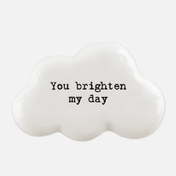 East Of India You Brighten My Day White Cloud Token