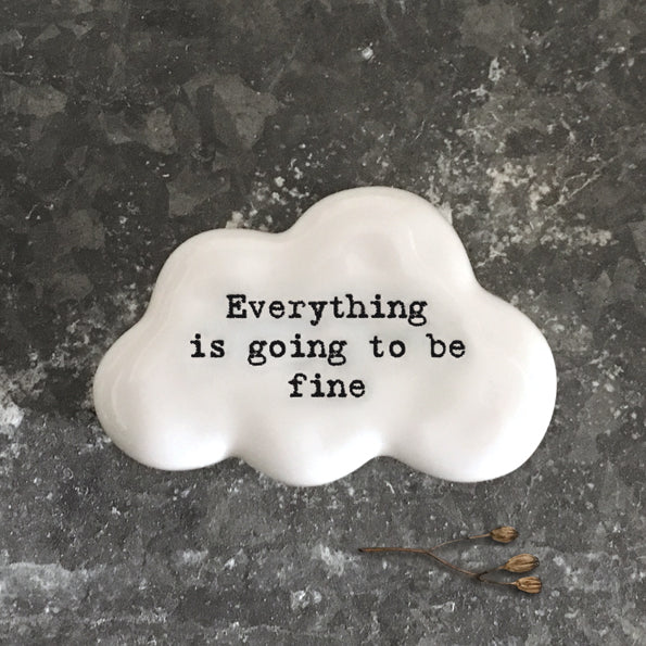 East Of India Everything Is Going To Be Fine White Cloud Token