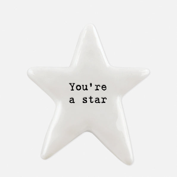 East Of India You're A Star White Star Token