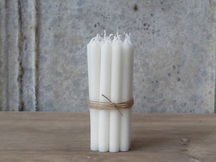 White Taper Candle Bundle x5