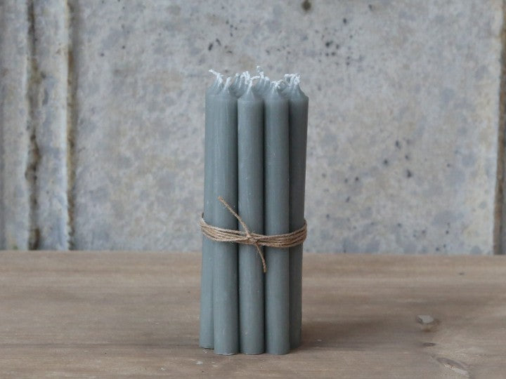 Grey Taper Candle Bundle x5