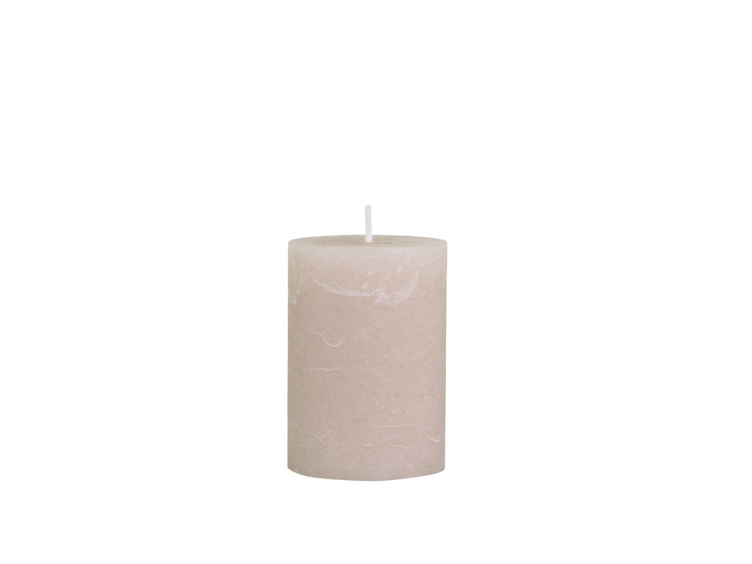 Medium Pink Rustic Pillar Candle
