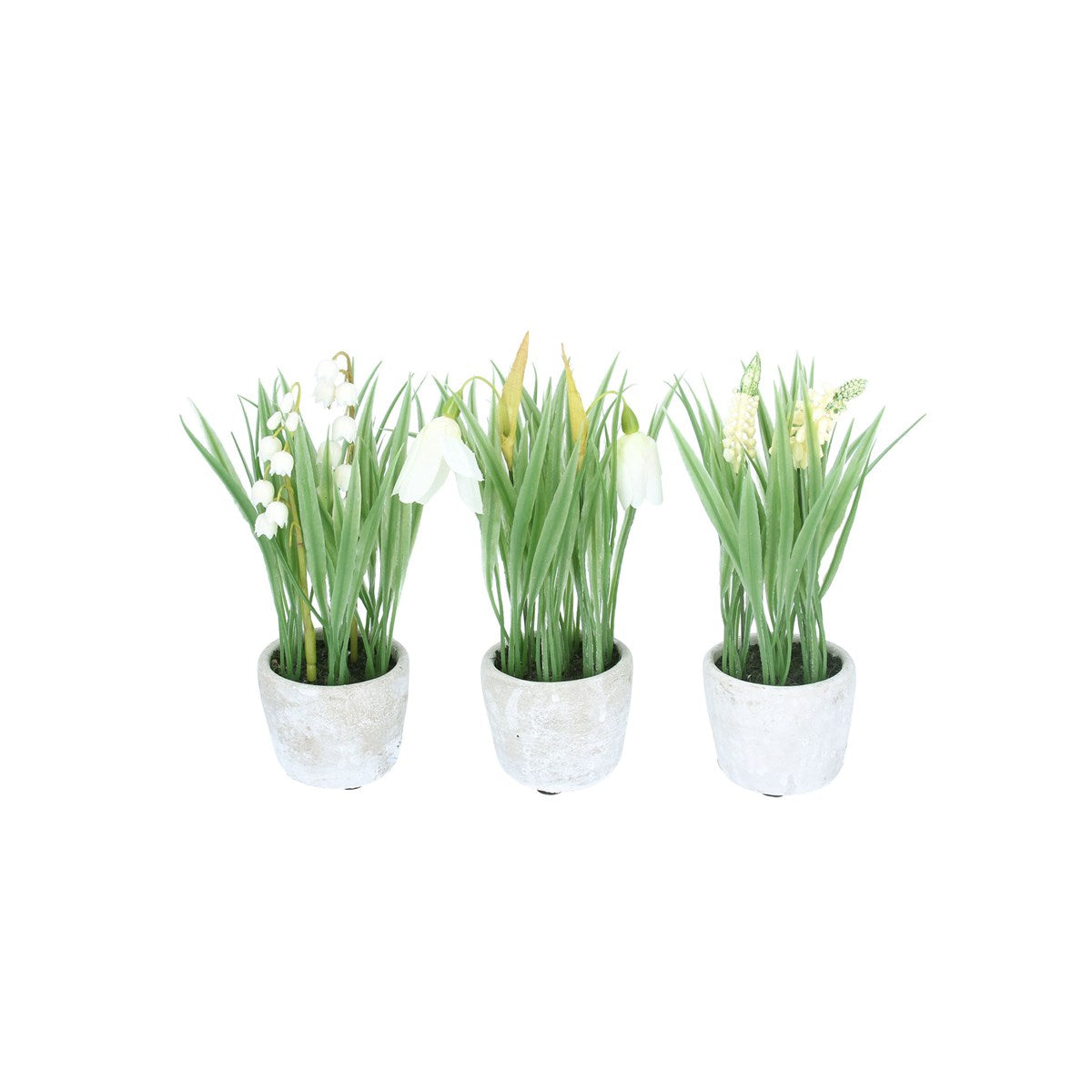 Faux Flowers in Pot