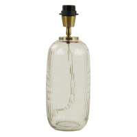 Thumbnail for Dilano Light Pink Dimpled Glass Lamp Base - Oval