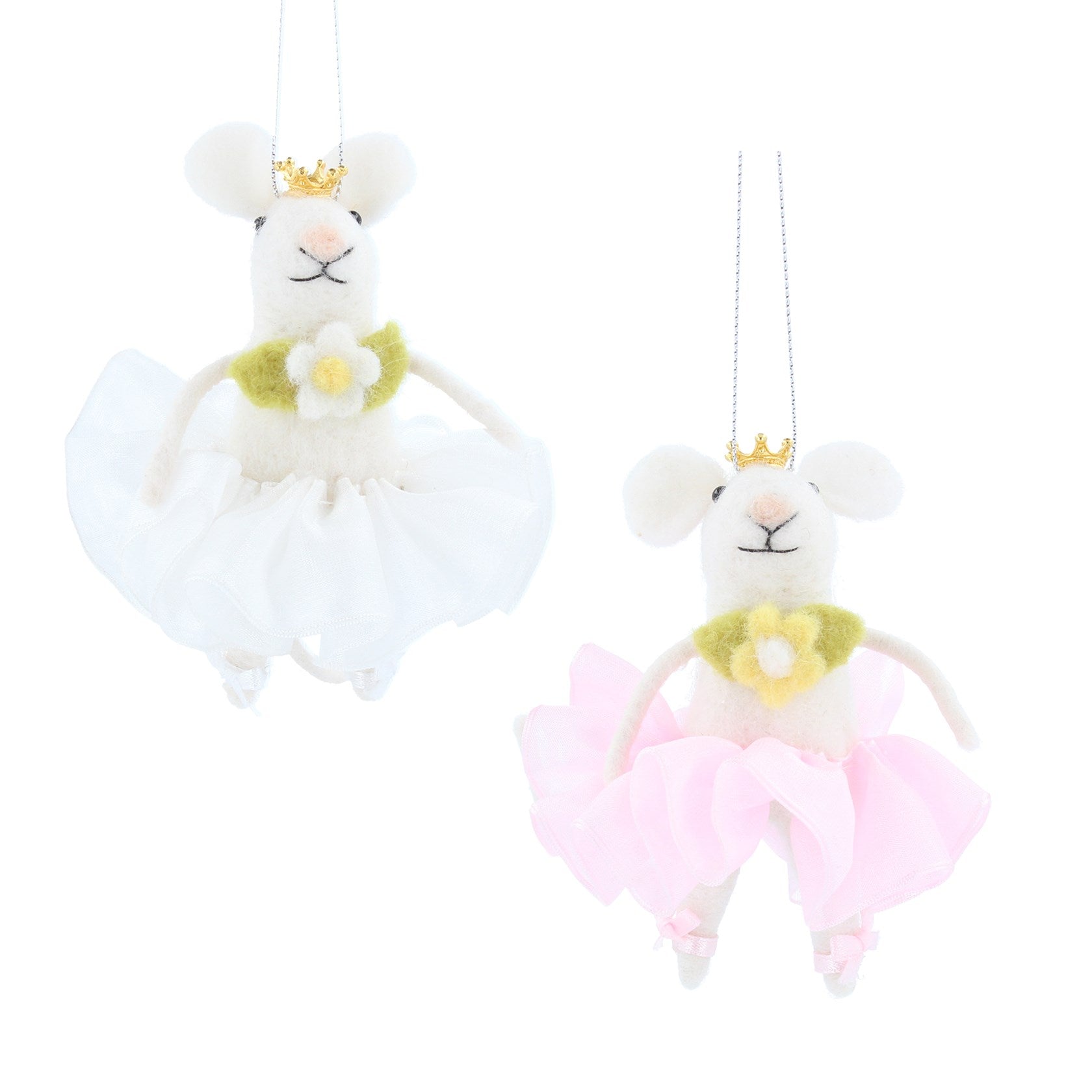 Pink/White Tiara & Tutu Mouse