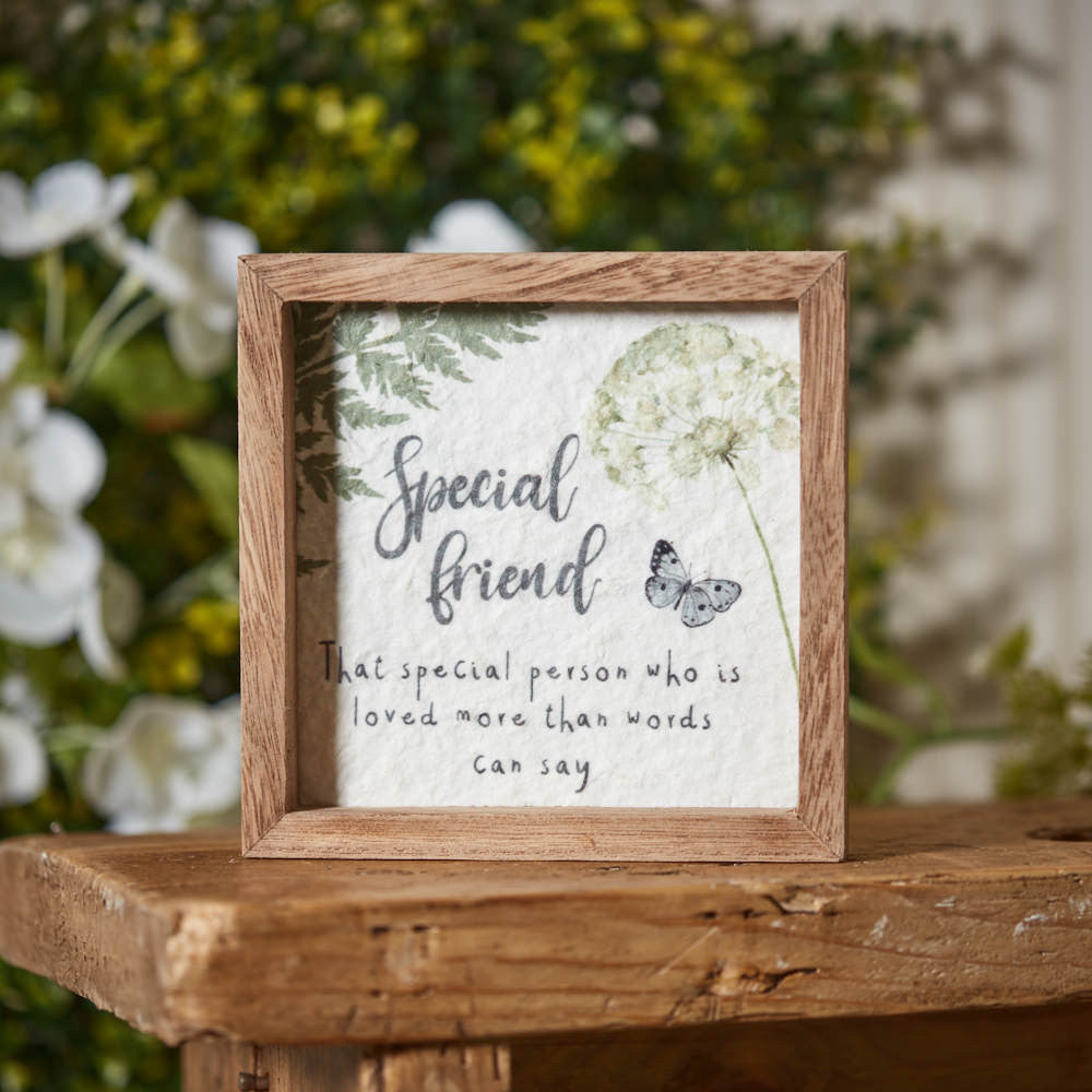 Textured Special Friend Square Frame