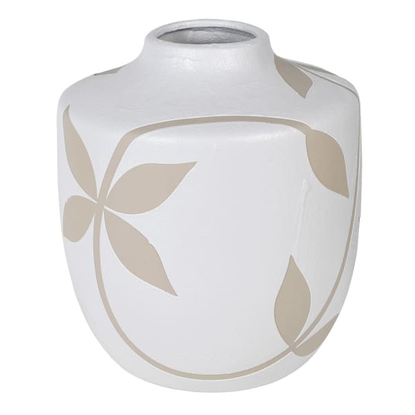 Small White Floral Vase
