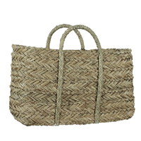 Thumbnail for Small Plaited Seagrass Tote Bag