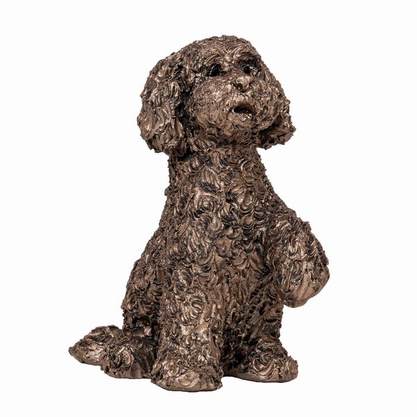 Bella Begging Cockapoo Frith Bronze Sculpture