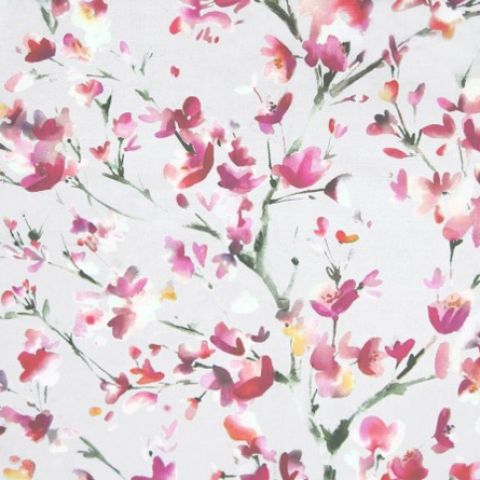 Belsay Peony Dove Roman Blind