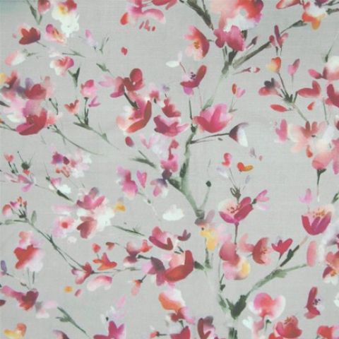 Belsay Raspberry Stone Roman Blind