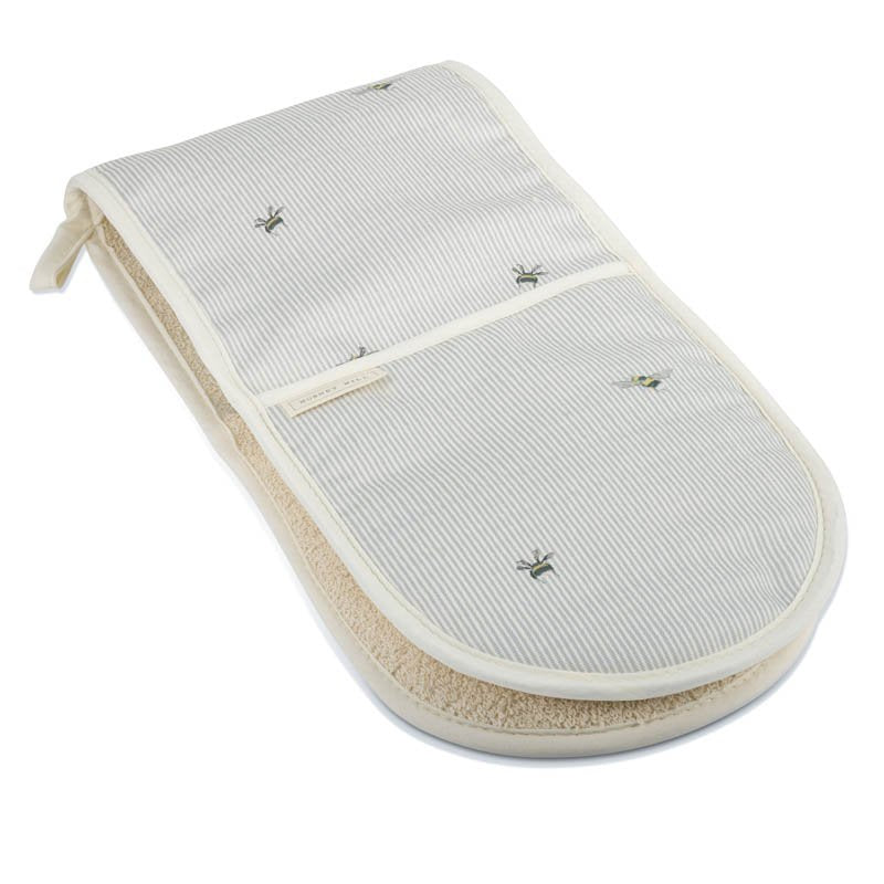 Mosney Mill Bee and Stripe Double Oven Gloves