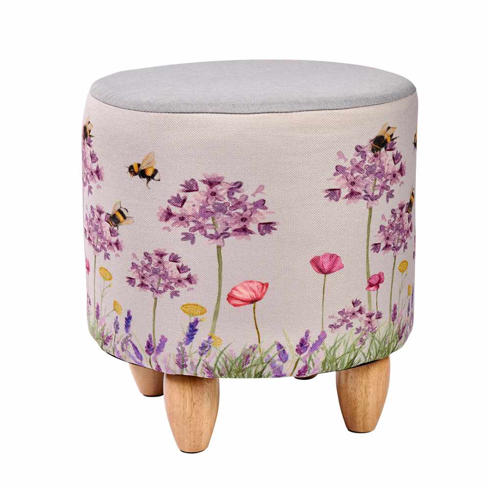 Bee and Flower Footstool