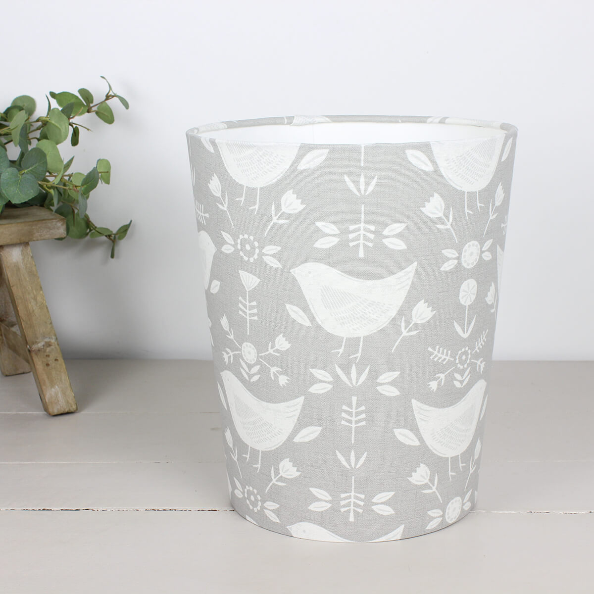 Narvik Grey Waste Paper Bin