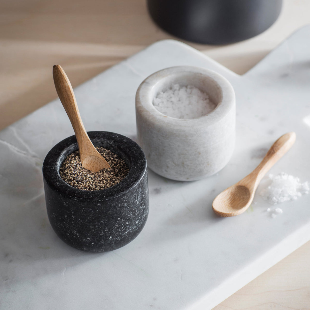 Marble and Granite Salt and Pepper Sets