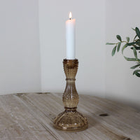 Thumbnail for Light Gold Glass Candle Holder