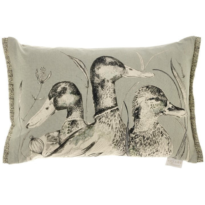 Silver Dabbling Ducks Voyage Maison Cushion