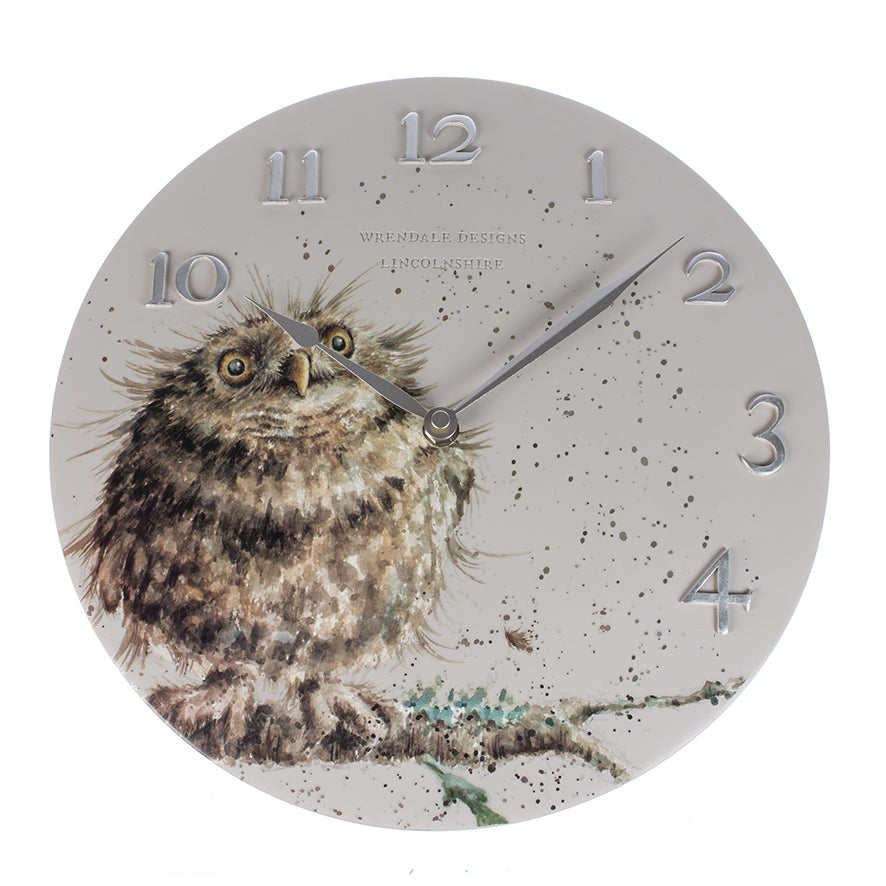 Owl Wall Clock - Wrendale Designs