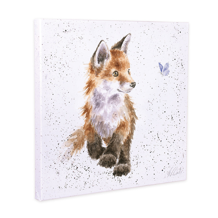 Born to be Wild Fox 20cm Canvas Print