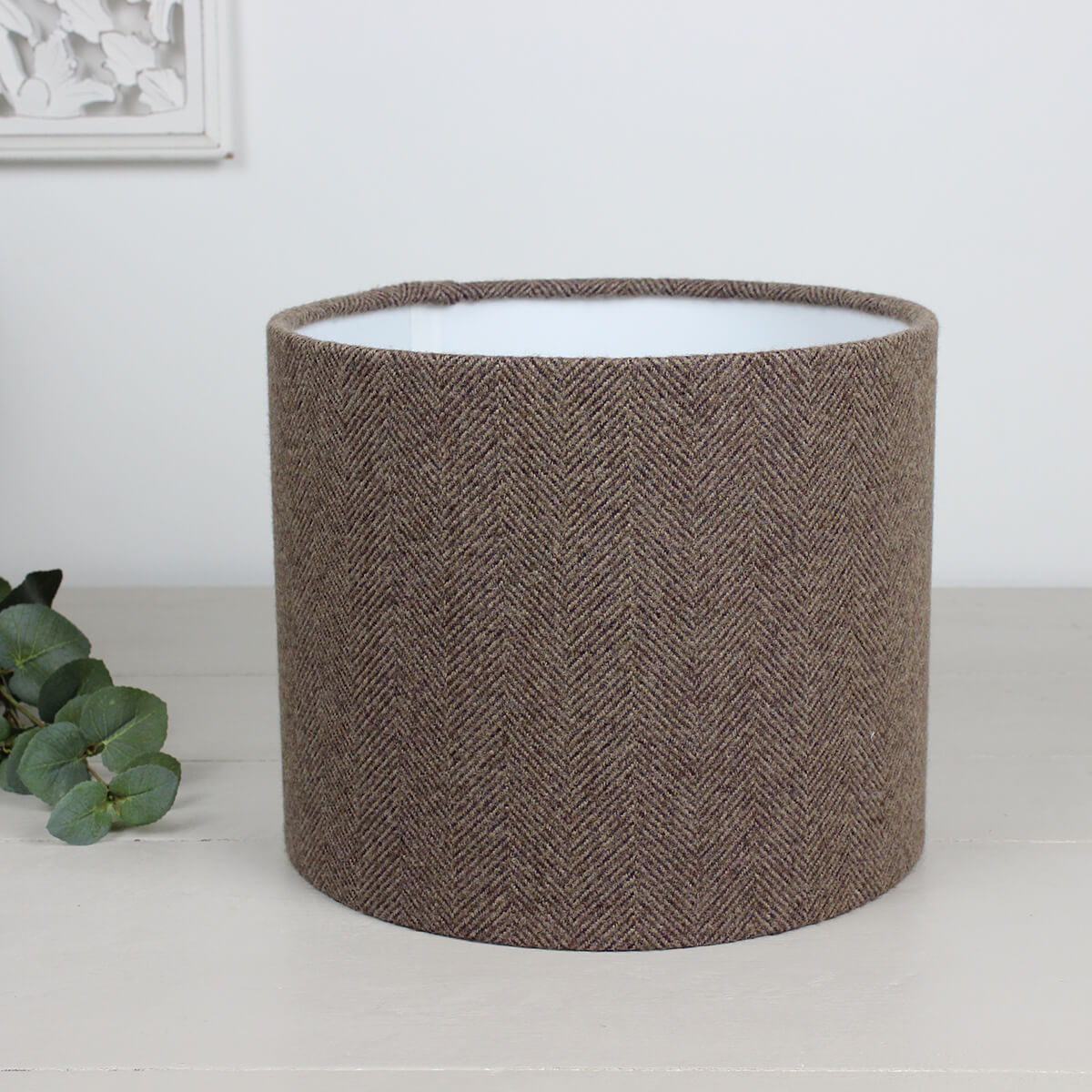 Carnegie Thistle Herringbone Drum Lampshade