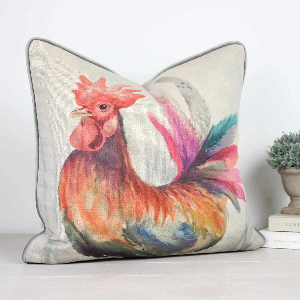 Cockerel Chicken Cushion