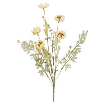 Cream Wild Flower Fern Spray