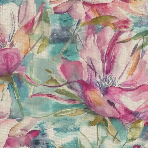 Dusky Blooms Sweetpea Roman Blind
