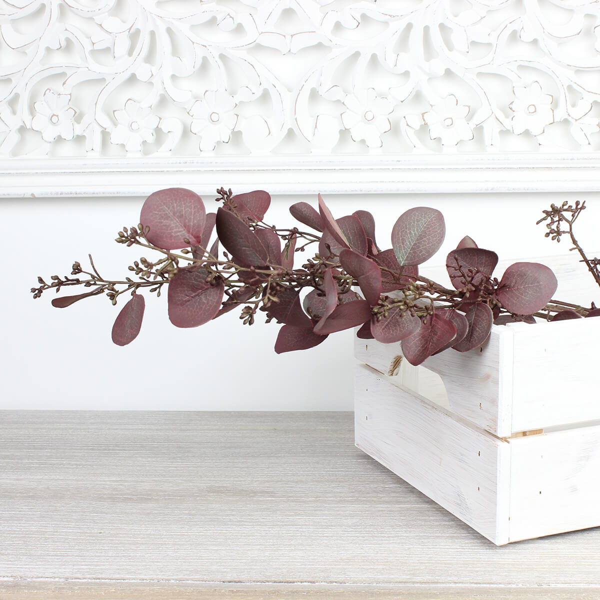 Deep Aubergine Eucalyptus Spray