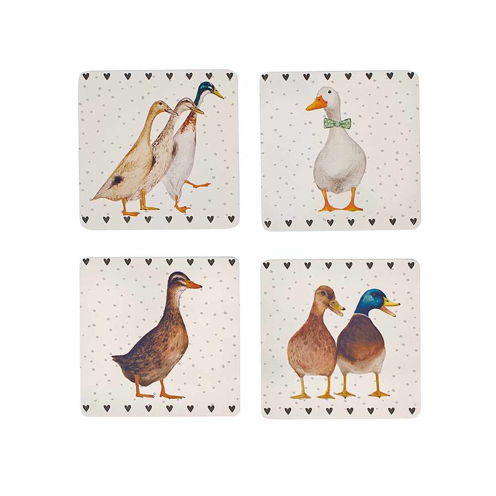 Set of 4 Duck Coasters