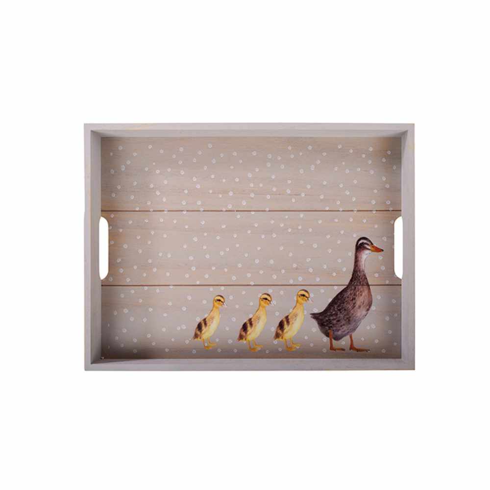 Duck Family Wooden Tray