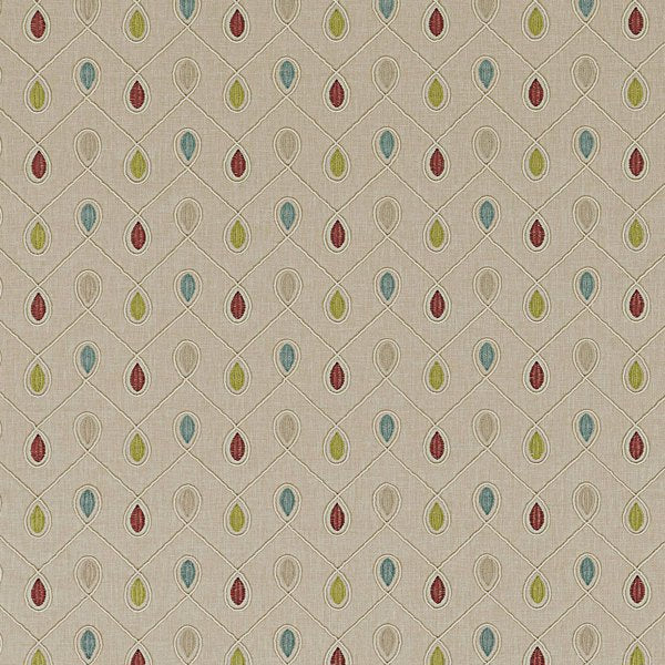 Healey Raspberry/Duck Egg Curtains