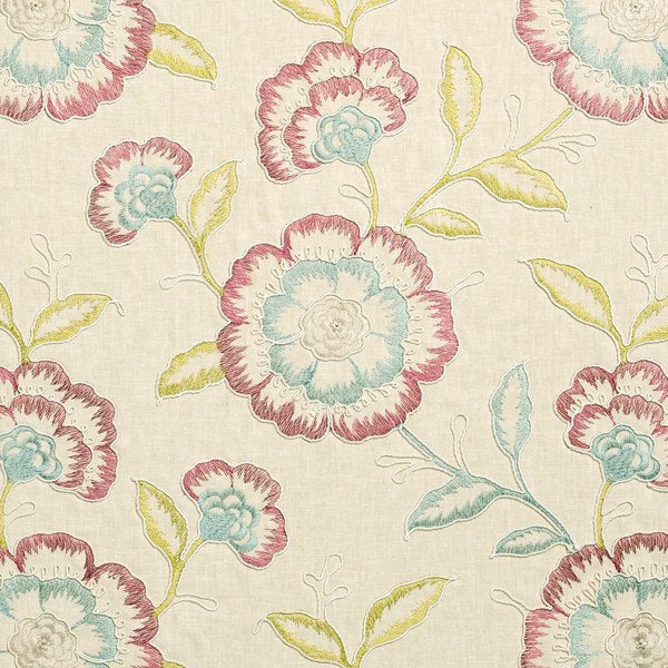 Richmond Raspberry/Duck Egg Roman Blind
