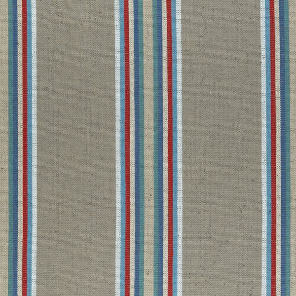 Imani Indigo/Red Curtains