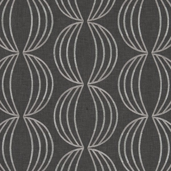 Carraway Charcoal Curtains