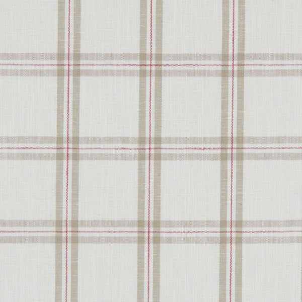 Kelmscott Raspberry/Linen Curtains