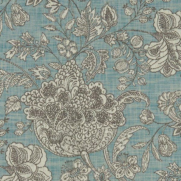 Woodsford Teal Curtains