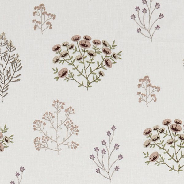 Floris Blush/Damson Curtains
