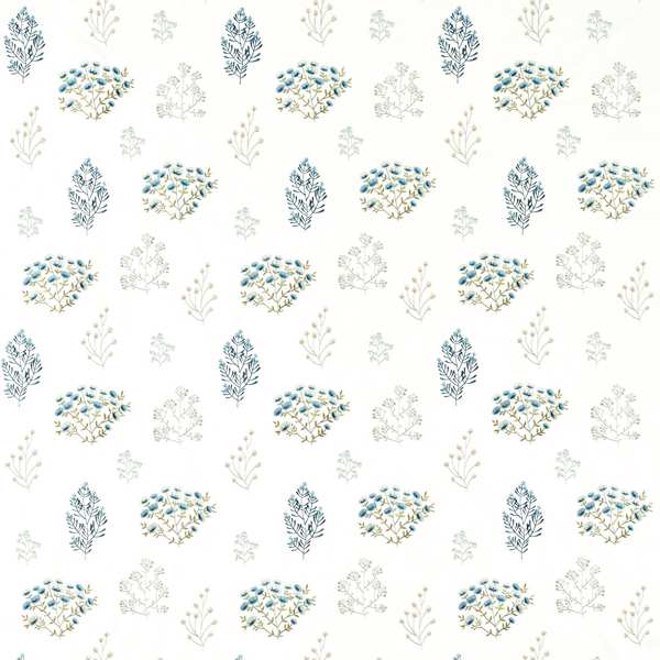 Floris Mineral/Denim Curtains