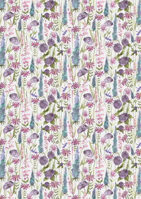 Florabunda Verde Linen Roman Blind