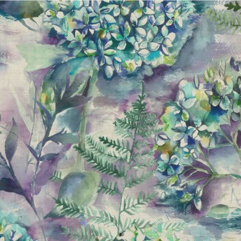 Flourish Teal Curtains