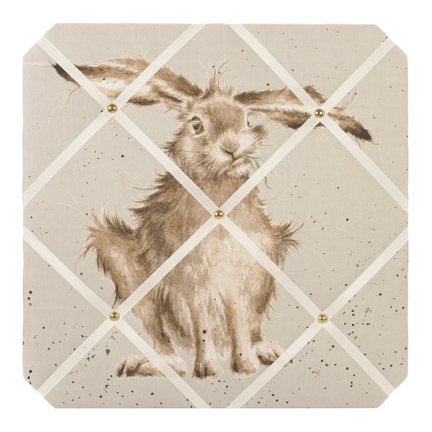 Hare-Brained Fabric Notice Board by Wrendale Designs