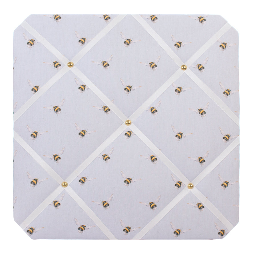 Flight of the Bumblebee Fabric Notice Board by Wrendale Designs